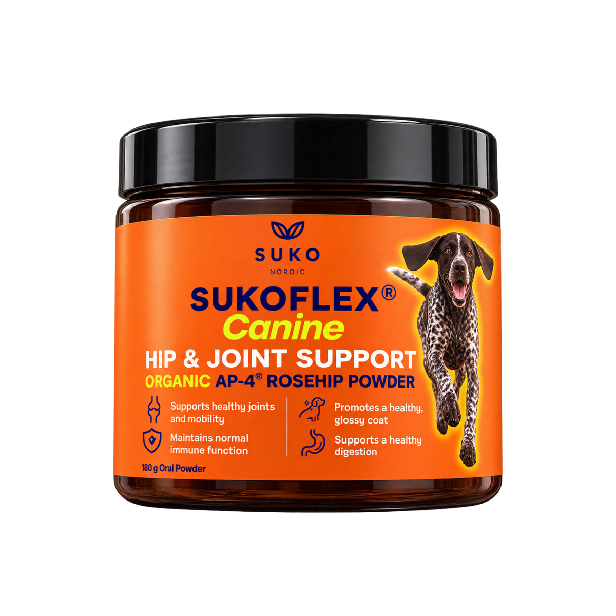 SUKOFLEX® CANINE Organic Rosehip Powder – 180 g